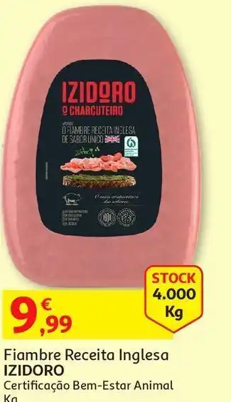 Auchan Fiambre receita inglesaizidoro 5,5kg certificação bem-estar animal promoção