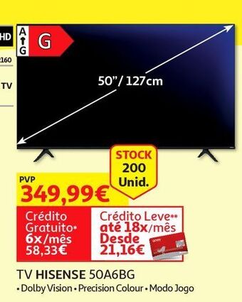 Auchan Tv hisense promoção