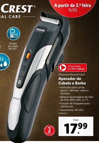 Lidl Aparador de Cabelo e Barba promoção