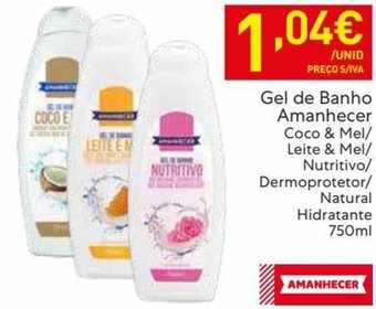 Recheio Gel de Banho Amanhecer 750ml promoção