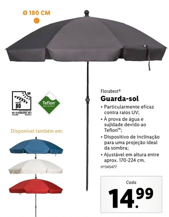 Lidl Florabest Guarda-sol promoção