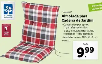 Lidl Almofada para Cadeira de Jardim promoção