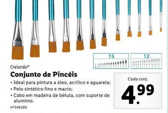 Crelando Conjunto de Pincéis