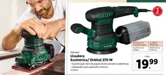 Lidl Lixadora Parkside Excêntrica/Orbital 270W promoção