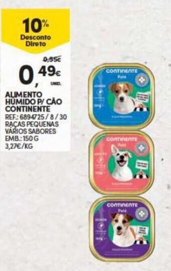 Continente Alimento Humido p/ cao Continente 150g promoção