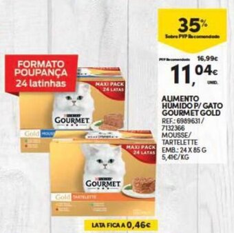 Continente Alimento Humido p/ gato Gourmet Gold promoção