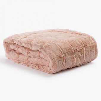 VIVA Manta squarefur rosa velho 125x150cm promoção