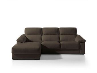 Conforama Chaise longue pele willy esquerda promoção