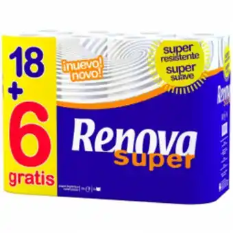 Neomáquina Papel higiénico renova super 18+6r promoção