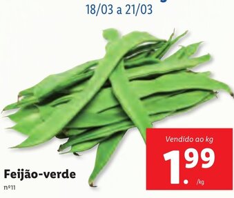 Lidl Feijão-verde promoção