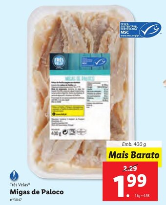 Lidl Migas de Paloco 400g promoção