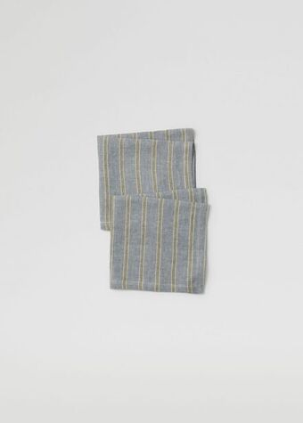 Mango Pack de 2 guardanapos de linho às riscas promoção