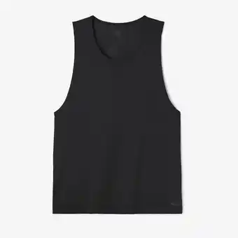 Decathlon T-shirt sem mangas de corrida respirável dry homem preto promoção