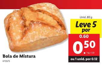 Lidl Bola de Mistura 80g promoção