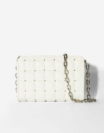 Bershka Mala a tiracolo mini acolchoada com tachas promoção