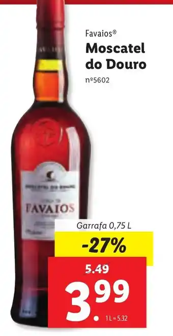 Lidl Moscatel do Douro 0,75L promoção
