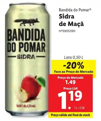 Lidl Bandida do Pomar Sidra Maçã 0,50L promoção