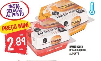 Minipreço Hambúrguer promoção