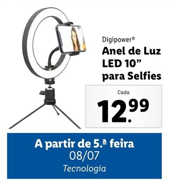 Digipower Anel de Luz LED 10" para Selfies