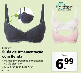 Lidl Esmara Sutiã de Amamentação com Renda 80C, 85C, 85D, 90C promoção