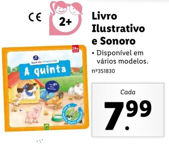 Lidl Livro Ilustrativo e Sonoro promoção