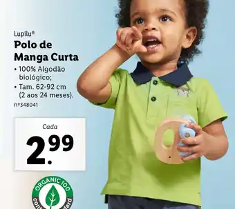 Lidl Lupilu Polo de Manga Curta 62-92cm promoção