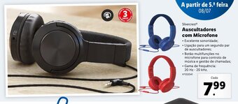 Lidl Silvercrest Auscultadores com Microfone promoção