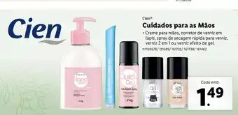 Lidl Cien Cuidados para as Mãos promoção
