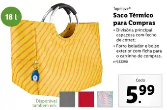 Lidl Topmove Saco Térmico para Compras 18L promoção