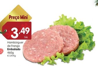 Minipreço Hambúrguer de frango promoção