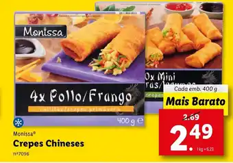 Lidl Monissa Crepes Chineses 400g promoção