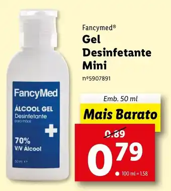 Lidl FancyMed Gel Desinfetante Mini 50ml promoção