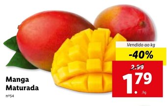 Lidl Manga Maturada promoção