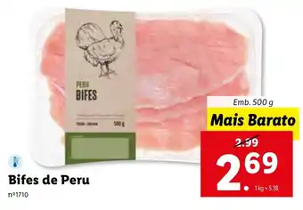 Lidl Bife de Peru 500g promoção