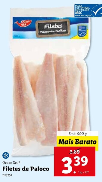 Lidl Ocean Sea Filetes de Paloco 900g promoção