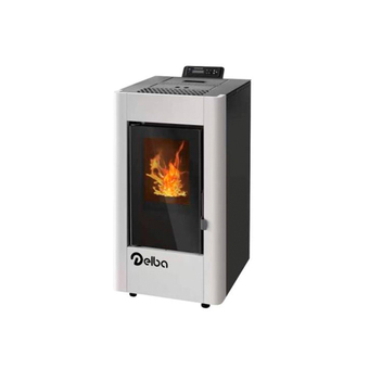 Bricomarché Salamandra a pellets “riviera” 6 kw branco promoção