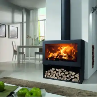 Brico Depôt Salamandra a lenha panorámica fenix 7,2 kw promoção