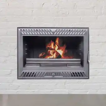 Brico Depôt Recuperador de calor a lenha ventilado inuk iron 8 kw promoção