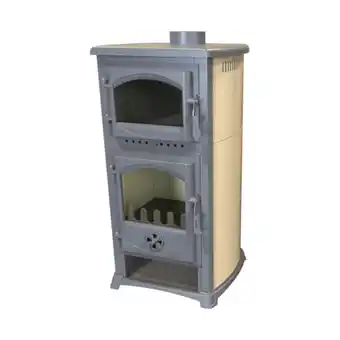 Brico Depôt Salamandra a lenha com forno cream 11 kw promoção