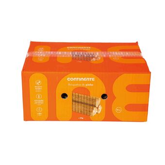 Continente Briquetes lenha promoção