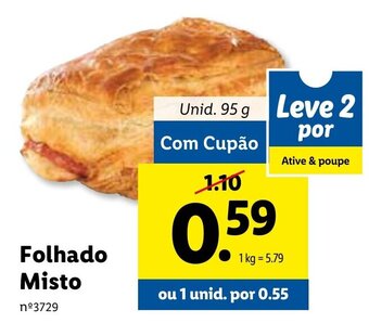 Lidl Folhado Misto 95g promoção
