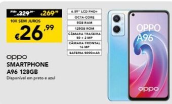 Radio Popular Oppo Smartphone A96 128GB promoção
