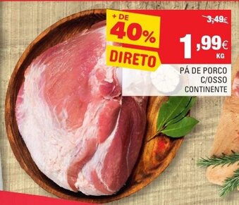Continente Pá De Porco C/Osso Continente promoção