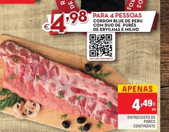 Continente Entrecosto De Porco Continente promoção