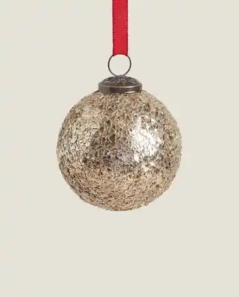 ZARA HOME Bola de natal espelhada promoção