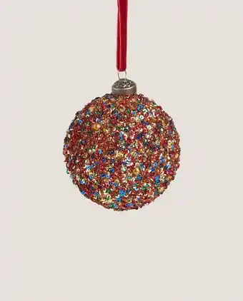 ZARA HOME Bola de natal multicolorida promoção