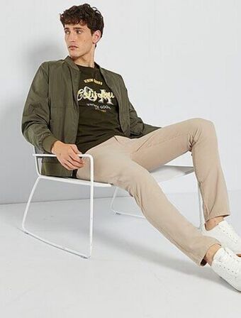 Kiabi T-shirt de algodão 'produkt' promoção