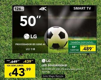 Radio Popular LG led 50" promoção