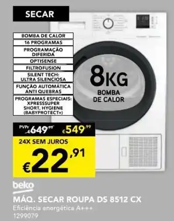 Beko Maq. Secar Roupa DS 8kg