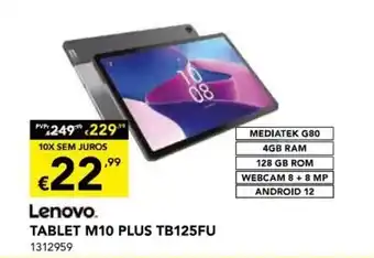 Radio Popular Lenovo Tablet M10 Plus promoção